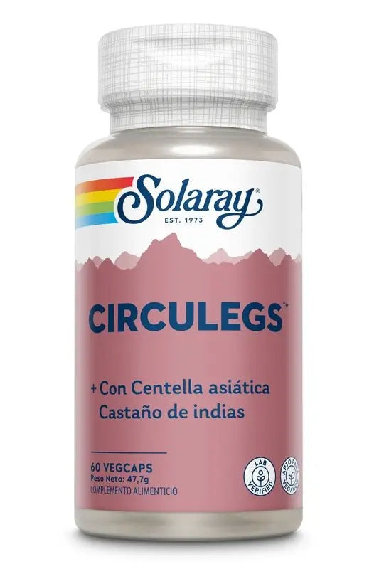 Solaray Circulegs, 60 Cápsulas