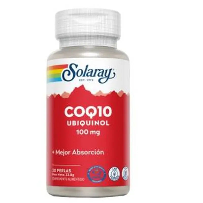 Solaray Coq10 Ubiquinol 100Mg. 30Perlas