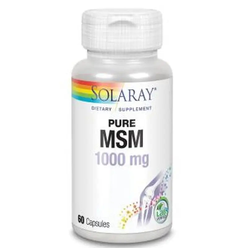 Solaray Msm Pure 1000Mg. 60 Cápsulas