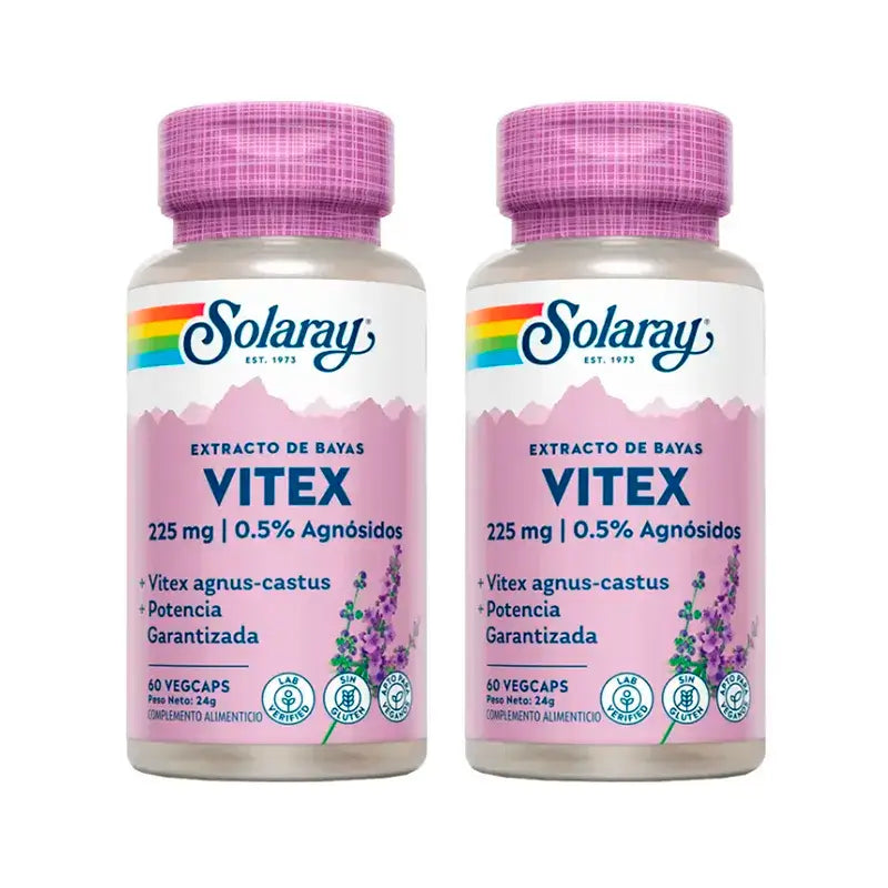 Solaray Vitex (Chasteberry) Pack 2 x 60 Capsules