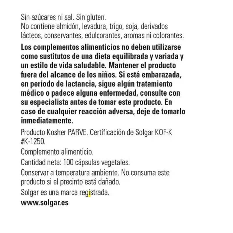 Solgar Echinacea, 100 Capsules