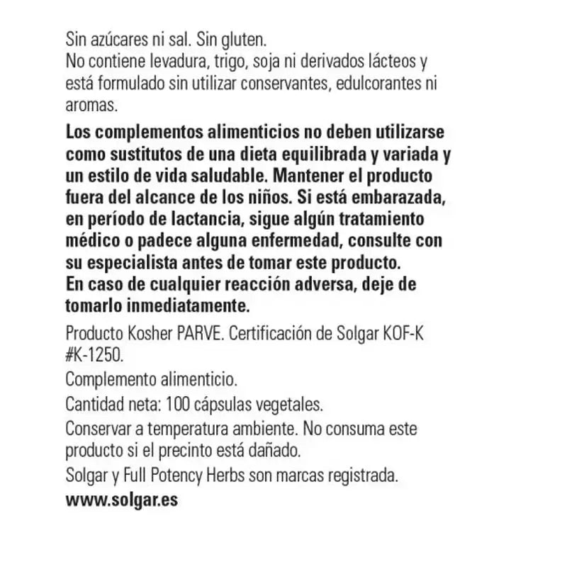 Solgar Fenugreek, 100 Capsules