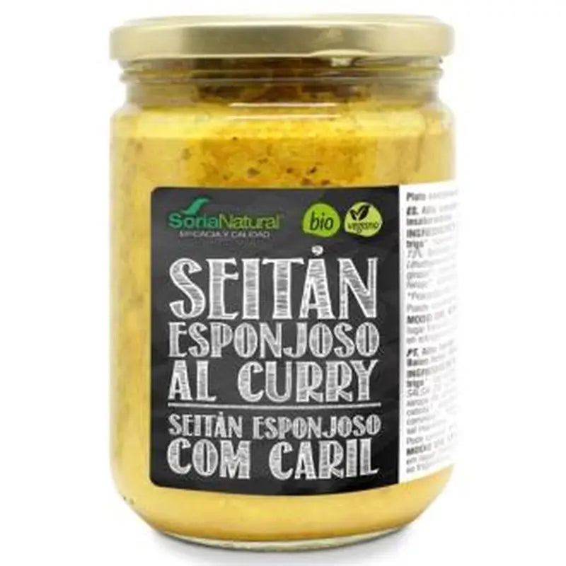 Soria Natural Seitan Esponjoso Al Curry 375Gr.