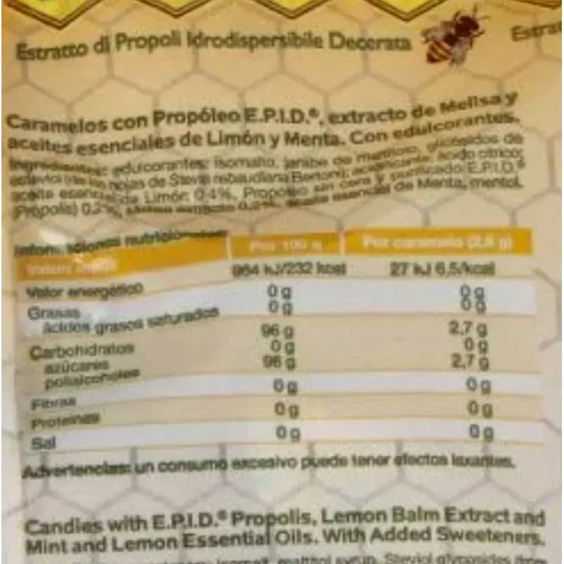 Specchiasol Epid Lemon, Mint & Lemon Balm Candies 24pcs.