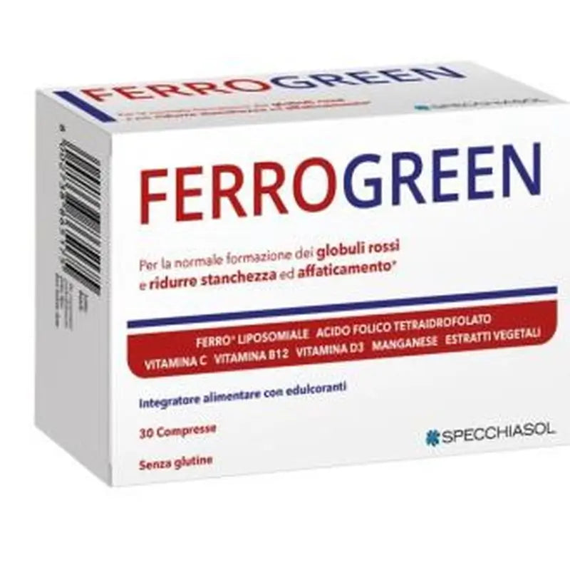 Specchiasol Ferrogreen 30 Comprimidos