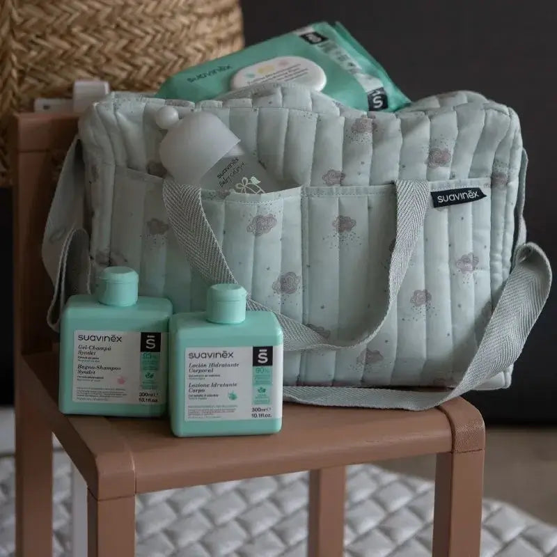Suavinex Baby Carriage Bag With Cosmetics. Blue