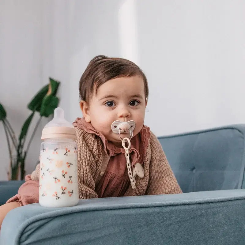 Suavinex Brooch Clip Pacifier Holder +0 Months Birdies Pink