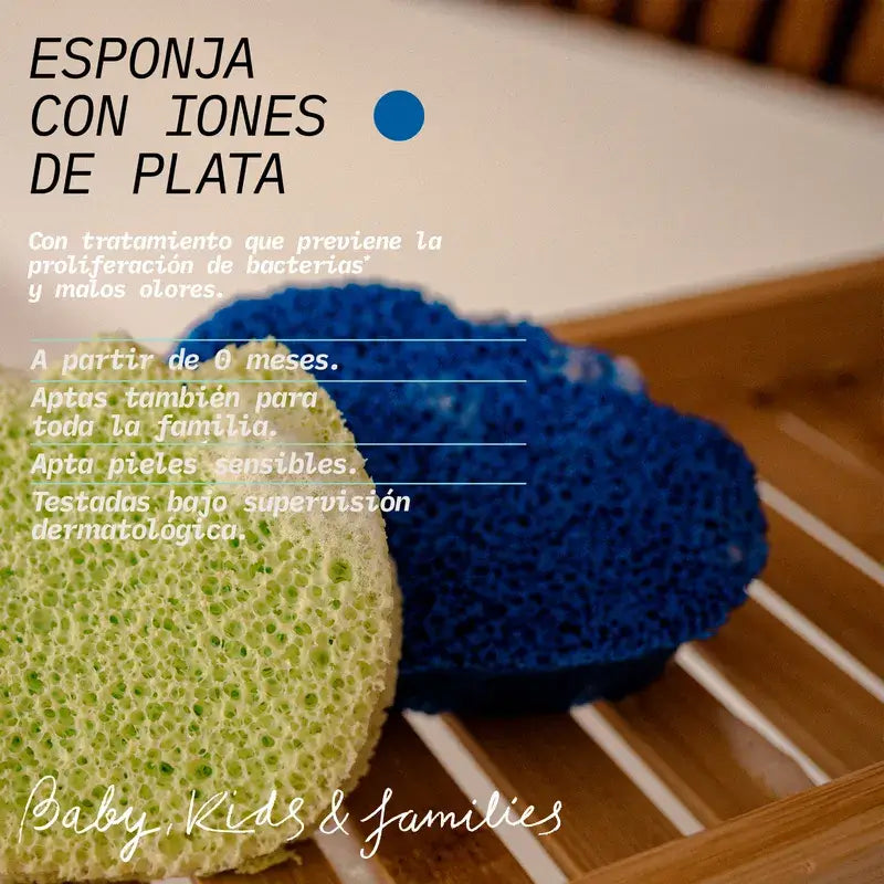 Suavinex Bath Sponge With Silver Ions, +0 Months / Familiar