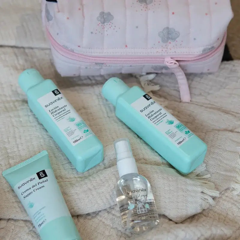 Suavinex Baby Toilet Bag Travel Cloth, Pink