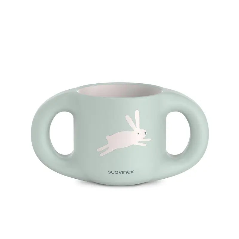 Suavinex Baby Tableware +6 Months, White Green