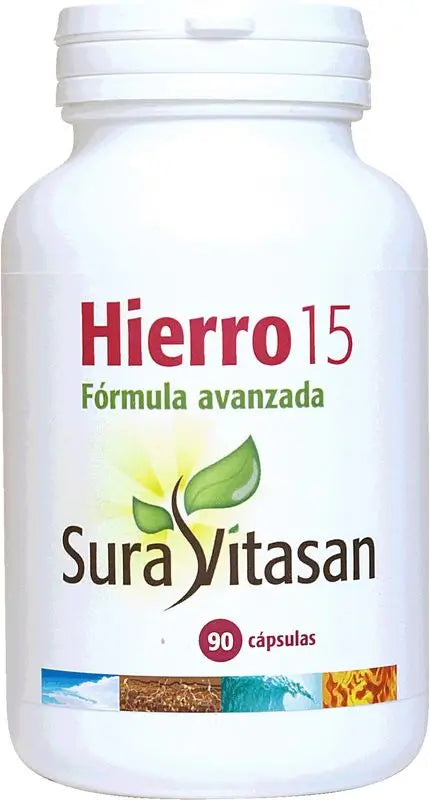 Sura Vitas Hierro 15, 90 Cápsulas