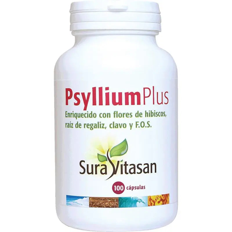 Sura Vitas Psyllium Plus 550 Mg , 100 cápsulas