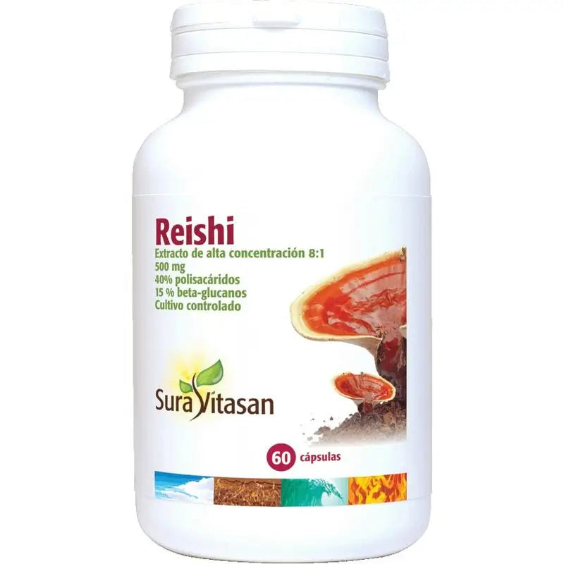 Sura Vitas Reishi 500 Mg , 60 cápsulas