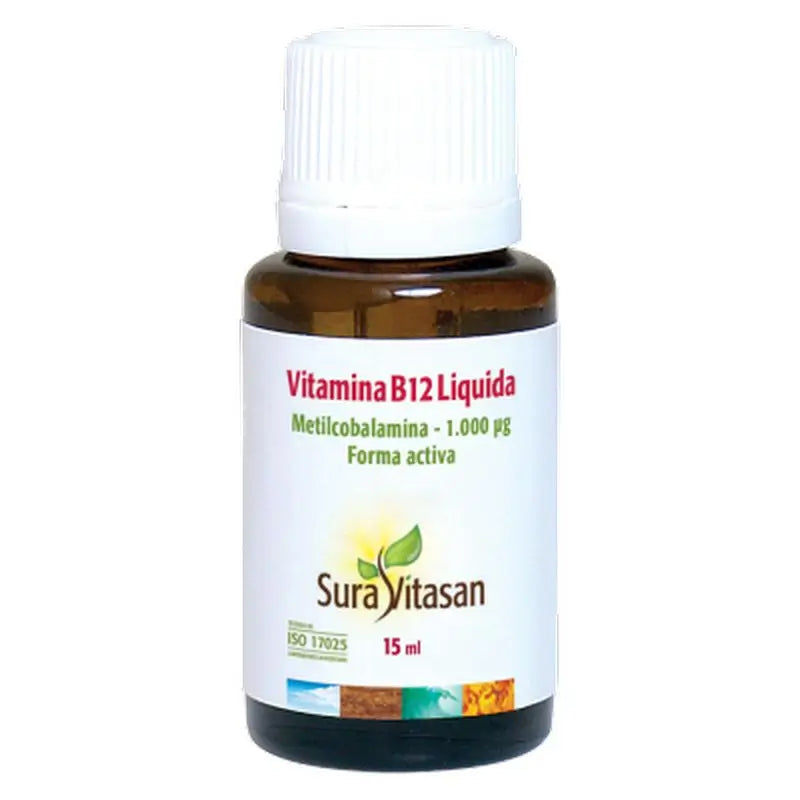 Sura Vitasan Vitamin B12 Liquid , 15 ml