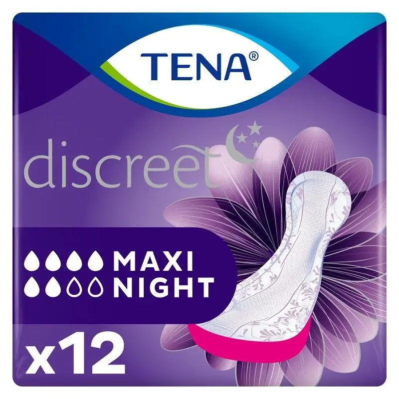 Tena Lady Compress Maxi Night, 12 Units