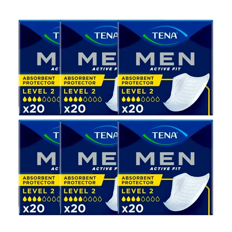 Tena Pack Men Level 2, 6 X 20 Units