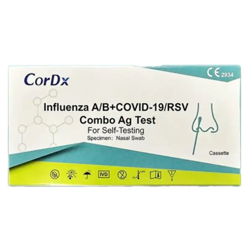Combined Rapid Antigen Test COVID-19, Influenza A & B & RSV - 50 Units