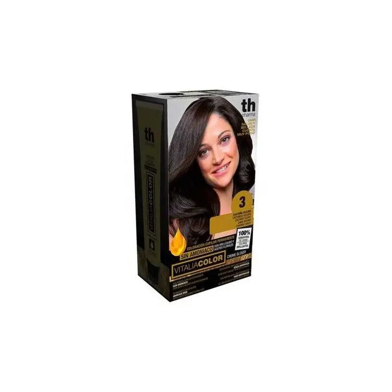 Th Pharma V Color- Kit Tinte Nº 3 Sin Amoniaco C/Oro Líquido