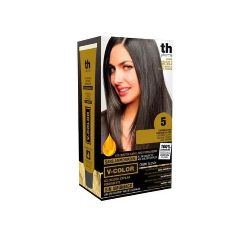 Th Pharma V Color- Kit Tinte Nº 5 Sin Amoniaco C/Oro Líquido