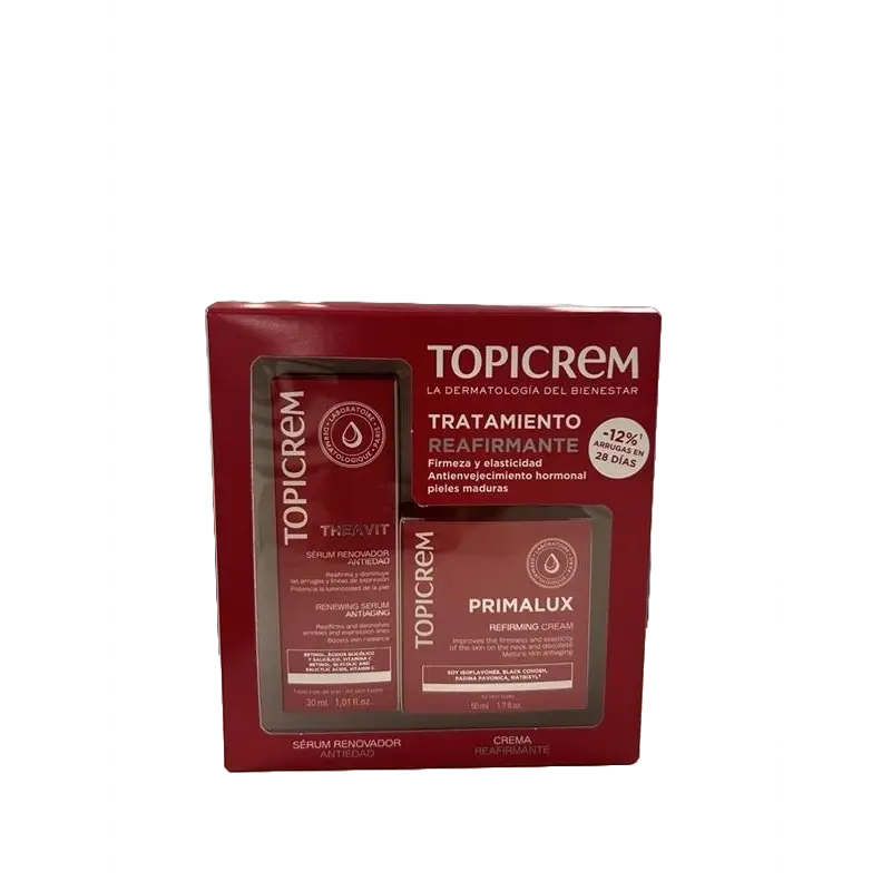 Topicrem Anti-Ageing Theavit Serum 30 Ml + Primalux Cream 50 Ml 15%.