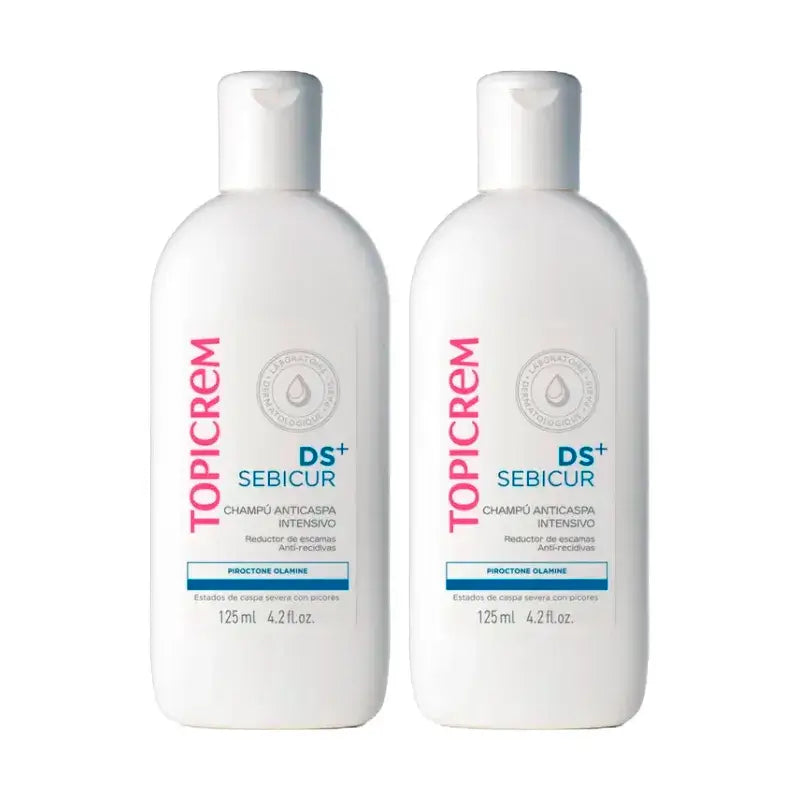 Topicrem Ds+ Sebicur Intensive Anti-Dandruff Shampoo, Pack 2 x 125 Ml