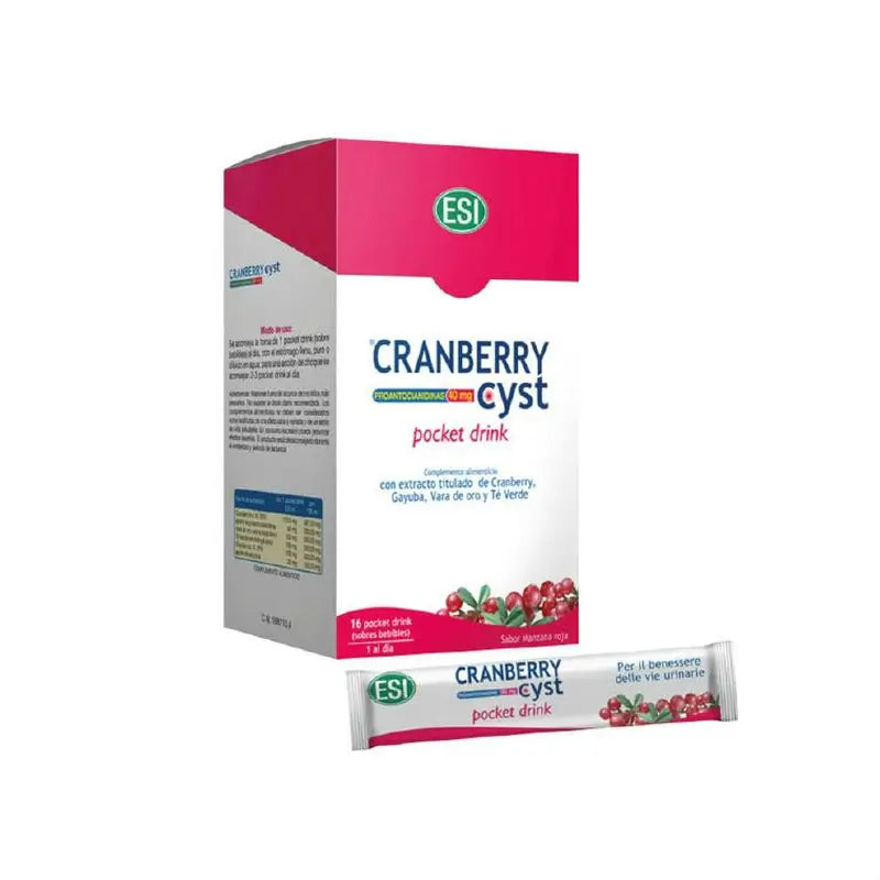 Trepatdiet Cranberry Cyst Pocket Drink, 16 Sobres