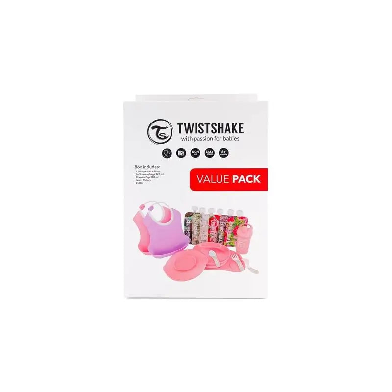 Twistshake Pack Baberos Rosa