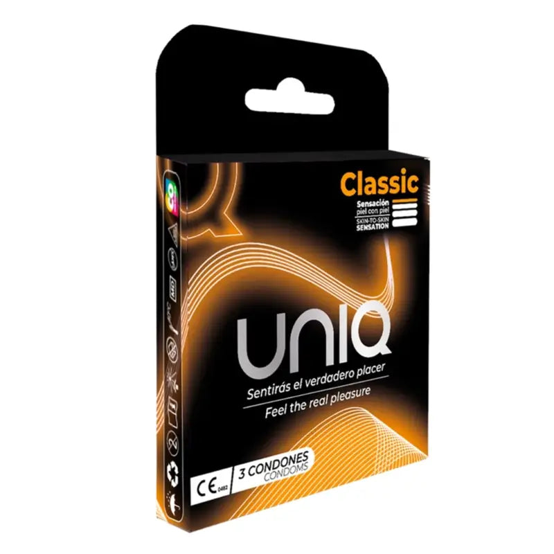 Uniq Classic Latex-Free Condoms, 3 pcs.