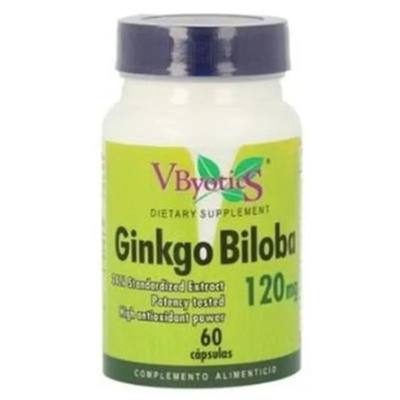 Vbyotics Ginkgo Biloba 120Mg. 60 Cápsulas