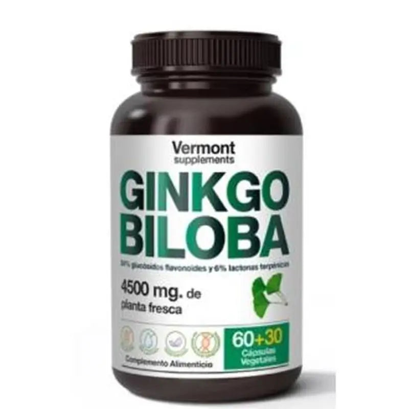 Vermont Supplements Ginkgo Biloba 60+30V Cápsulas