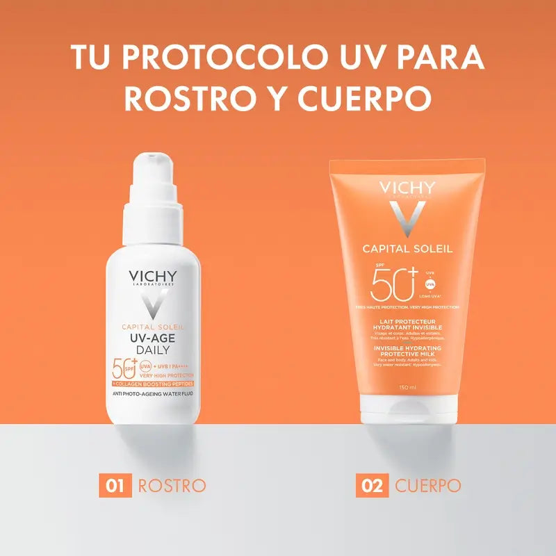 Vichy Solar Capital Soleil Moisturising Sunscreen Milk Spf 50+ , 150 ml