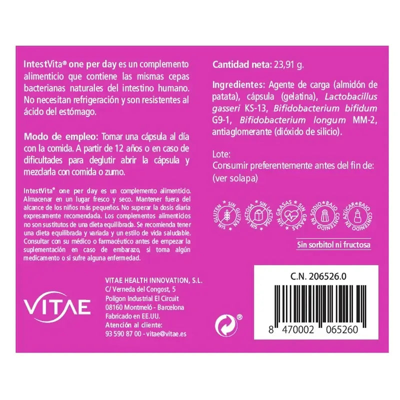 VITAE IntestVita One per Day, 30 capsules