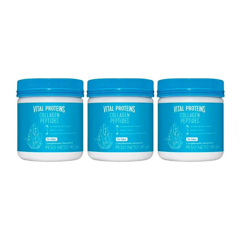Vital Proteins Triplo Peptides de collagène Vital Proteins, 3 x 140 g.