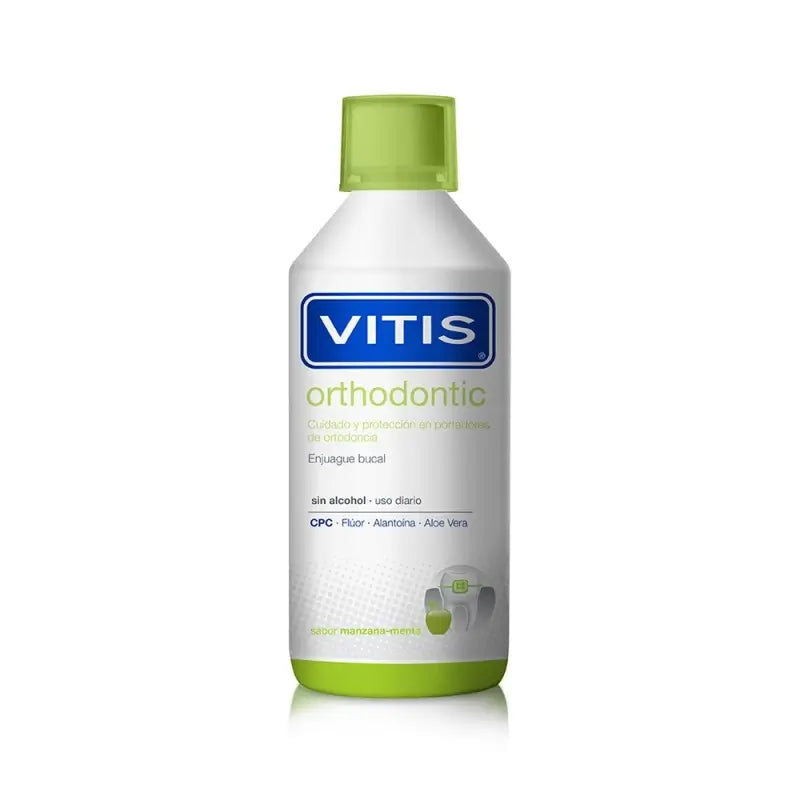 VITIS Orthodontic Apple Mint Flavoured Mouthwash 500 ml