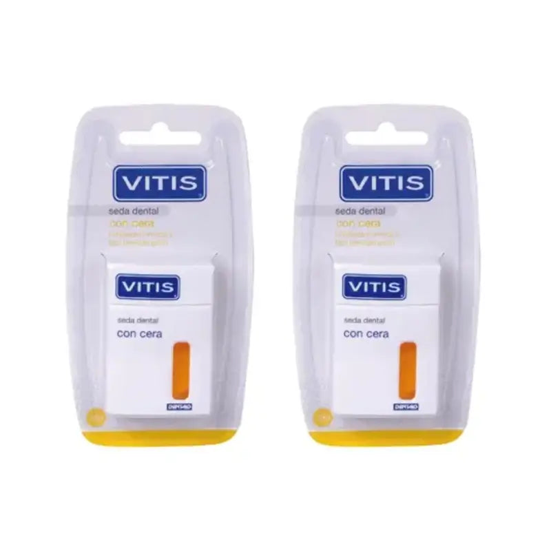 Vitis Dental Floss With Wax, 2X50 M