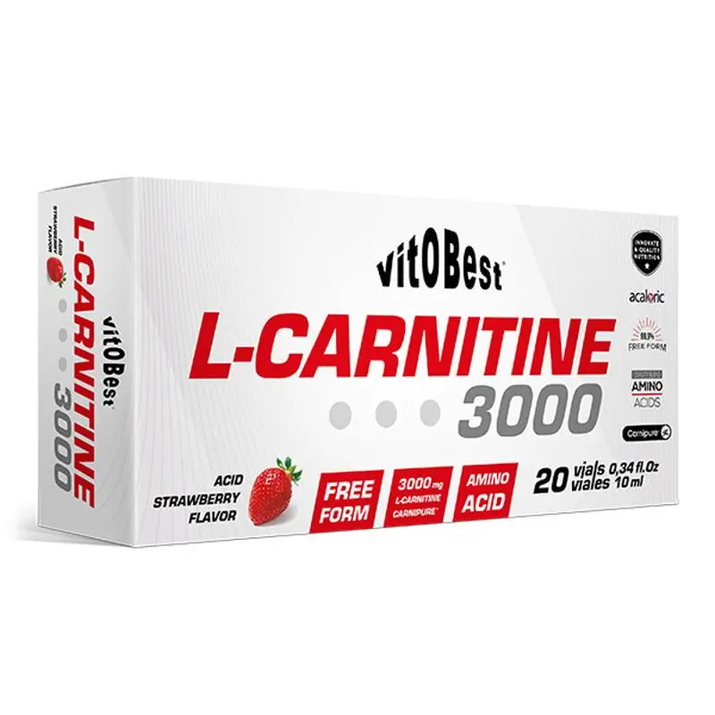 Vit.O.Best L-Carnitine 3000, 20 Viales De 10 Ml