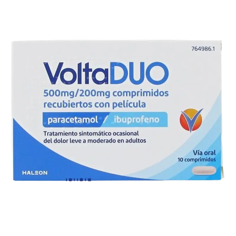 Voltadol Voltaduo 500 Mg/200 Mg, 10 tablets