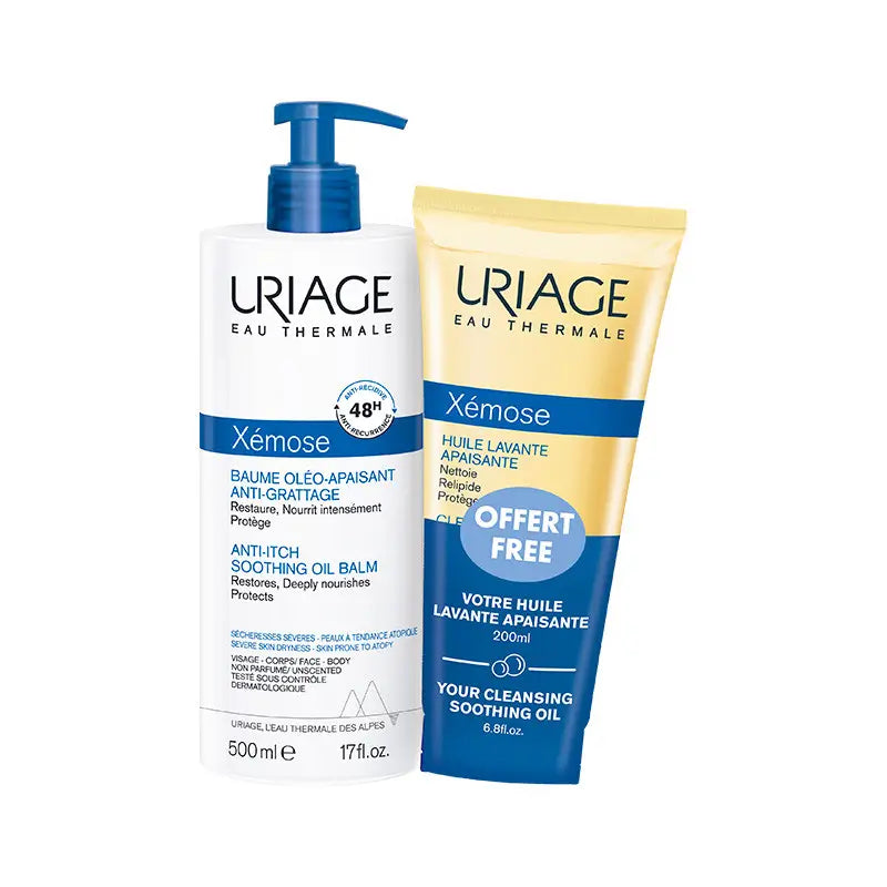 Uriage Xémose Balm 500 ml + Cleansing Oil 200 ml