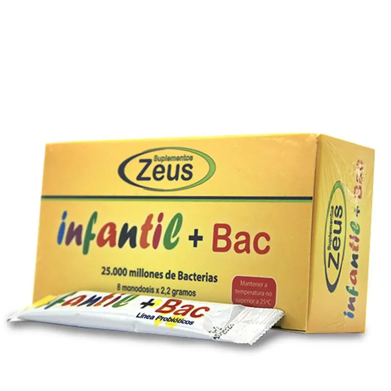 Zeus Infantil+Bac , 8 monodosis x 2 mg