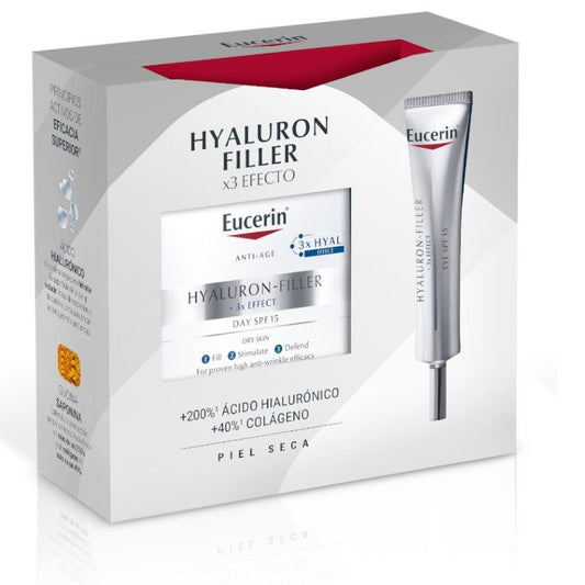 Eucerin Pack Hyaluron Filler Day Cream Spf15 50Ml + Hyaluron Filler Eye Contour 15Ml