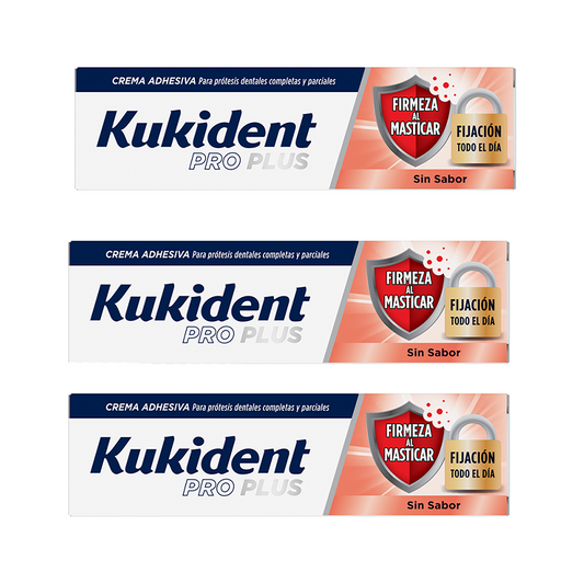 Kukident Triplo Pro Plus Firmness Chewing, 3 x 40 Gr