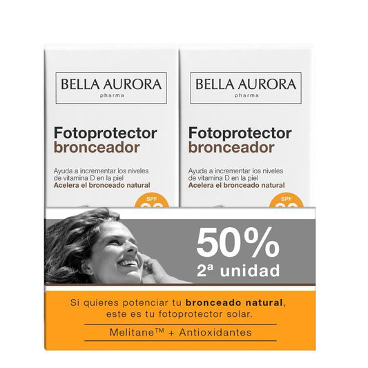 Bella Aurora Duplo Sunscreen Sunscreen Tanning Sunscreen Spf30, 50+50 ml
