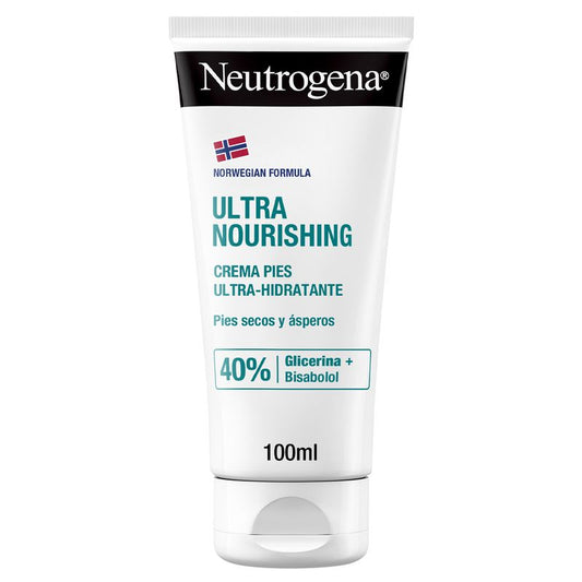 Neutrogena Ultra Moisturising Foot Cream, Dry & Damaged Feet, Cracked Heels, 100 Ml