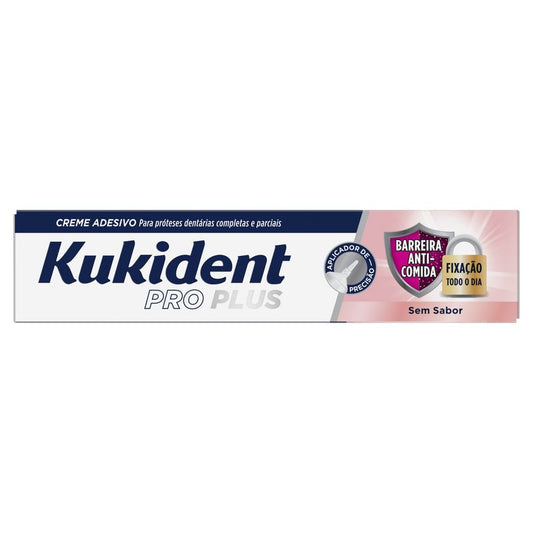 Kukident Pro Plus Tasteless Anticomida Barrier, 40 Gr