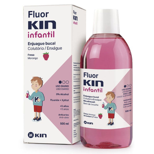 KIN FluorKIN Children's Strawberry Rinse 500 ml
