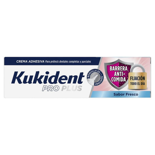 Kukident Pro Plus Barrier Anticomida Fresh Taste, 40 Gr