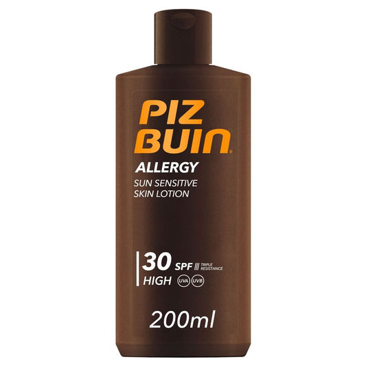Piz Buin Allergy Body Sunscreen SPF 30 Sensitive Skin, Body Lotion, UVA/UVB Protection, 200ml