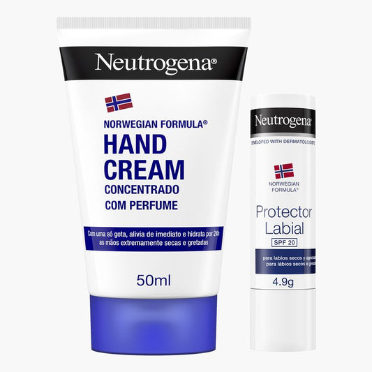 Neutrogena Norwegian Formula Concentrated Hand Cream 50 ml + Lip Protection Stick SPF 20