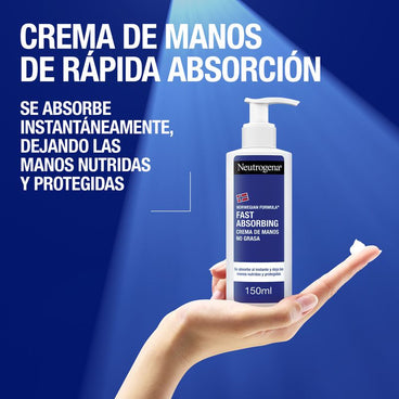 Neutrogena Quick Absorbing Hand Cream Light Texture, 140 ml