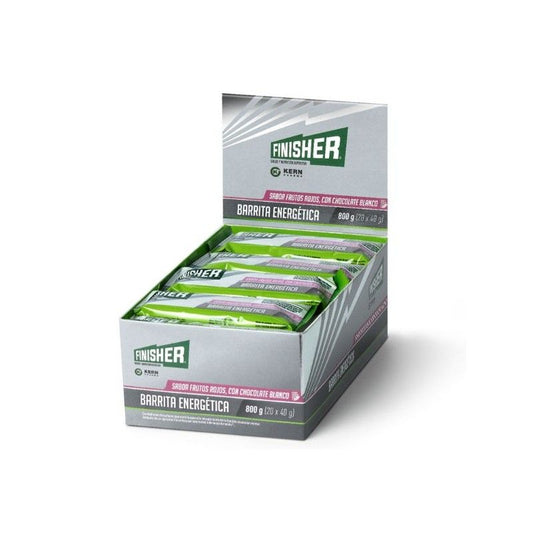 Finisher White Chocolate Red Berry Flavoured Energy Bars 20 units